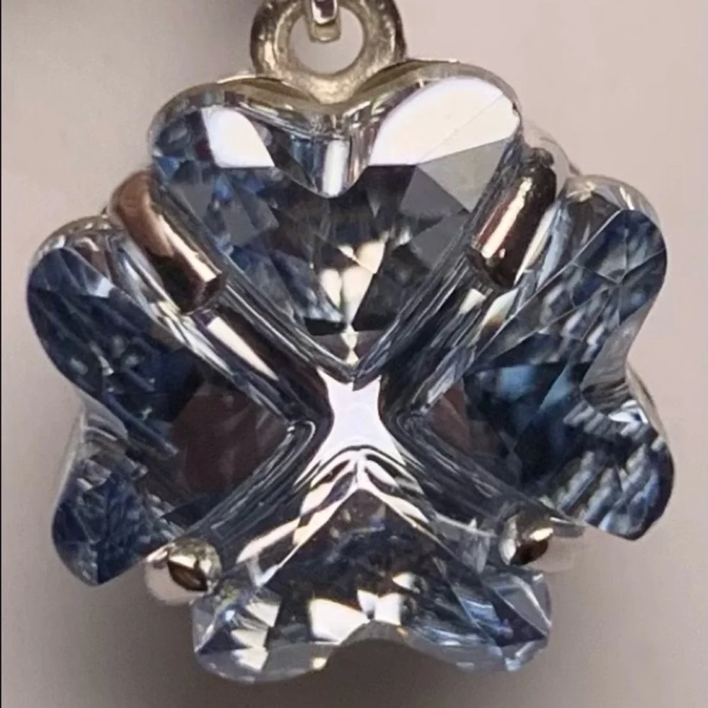 SWAROVSKI Blue Shade Crystal Earrings - Picture 8 of 10